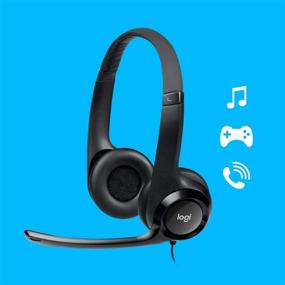 img 1 attached to Обновленная гарнитура Logitech USB H390 🎧 с передовым шумоподавляющим микрофоном для повышения производительности