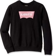 levis girls crewneck sweatshirt stripe outdoor recreation for hiking & outdoor recreation clothing logo