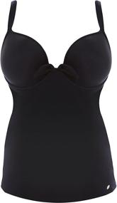 img 1 attached to 👙 Freya Deco Underwire Tankini - Black Women's Swimsuit & Cover Up