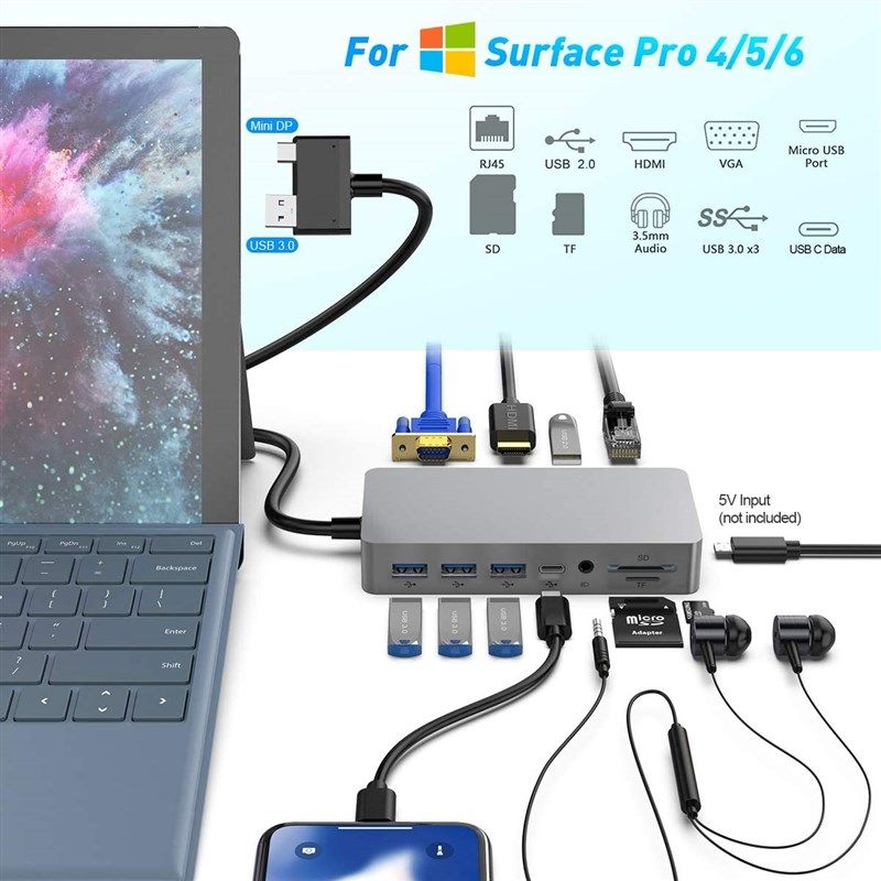 surface docking station not recognizing monitor