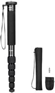 📷 koolehaoda k-266 black: compact portable photography 6-section monopod, max load 10kg/22lbs, folding size 15-inch, aluminum alloy unipod stick logo