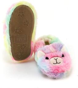 img 2 attached to Csfry Toddler Girls & Boys Non Slip Slippers Shoes - Cozy and Safe