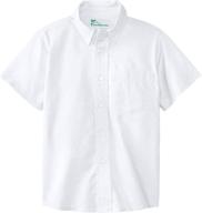 👔 smart and stylish: classroom little short sleeve oxford boys' clothing for a dapper look logo