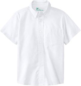 img 1 attached to 👔 Smart and Stylish: CLASSROOM Little Short Sleeve Oxford Boys' Clothing for a dapper look