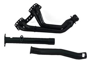 img 2 attached to 🏎️ Pace Setter 70-1184 Black Performance Exhaust Header