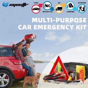 img 3 attached to CYECTTR Car Roadside Emergency Kit: Essential Auto Safety Accessories for Road Side Assistance