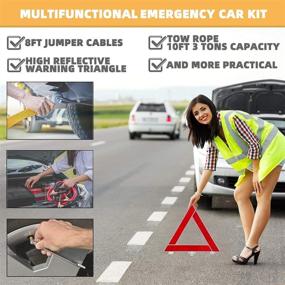 img 1 attached to CYECTTR Car Roadside Emergency Kit: Essential Auto Safety Accessories for Road Side Assistance
