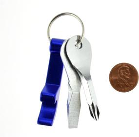 img 1 attached to SE 3-Piece Smart Keychain with Bottle Opener - Sleek & Efficient Multi-Tool