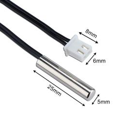 img 2 attached to 🌡️ DROK 5-Pack 10k B3950 Temperature Probe with -25 to 125 Degree Celsius Temp Sensor, 3 Meters or 9.8 Feet Long Sensitive Stainless Steel NTC Temperature Sensor Probe