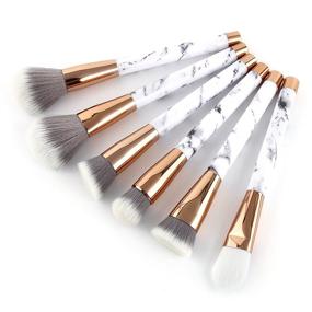 img 3 attached to 💄 High-Quality UNIMEIX Makeup Brushes Set - 15 Pieces for Face, Eyes, Blush, Contouring, Foundation | Ideal for Powder, Liquid, and Cream Cosmetics