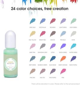 img 2 attached to Vibrant and Concentrated Epoxy Resin Pigments - 24 Real 🎨 Colors, 10ml Each - Ideal for Art and DIY Jewelry Making