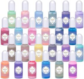img 4 attached to Vibrant and Concentrated Epoxy Resin Pigments - 24 Real 🎨 Colors, 10ml Each - Ideal for Art and DIY Jewelry Making