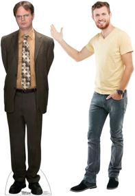 img 2 attached to 👨 Enhanced Graphics Dwight Schrute Life-Size Cardboard Cutout Standup - The Office (TV Series) - Realistic 3D Detailing Included