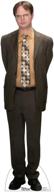 👨 enhanced graphics dwight schrute life-size cardboard cutout standup - the office (tv series) - realistic 3d detailing included logo