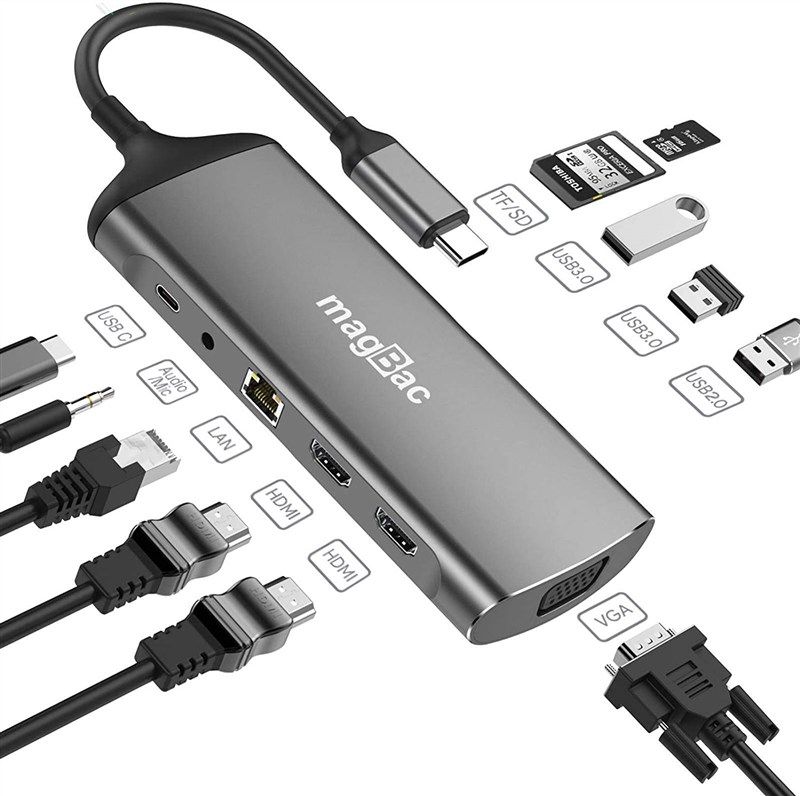 monitor docking station ethernet charging 로고