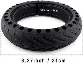 img 3 attached to 🛴 Z-FIRST Solid Tires 8.5 Inches Electric Scooter Wheels Replacement Tire - Compatible with Xiaomi Mijia M365, Gotrax GXL V2, and More