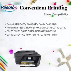 img 1 attached to 🖨️ HP 92 93 92XL 93XL C9513FN C9362WN C9361WN Compatible Ink Cartridge Replacement for Photosmart 7850 C3150 C3180, Deskjet 5440 5420, PSC 1510 2525 Printer, 1 Black, 1 Tri-Color by Paeolos