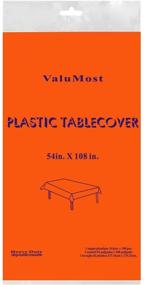 img 3 attached to 🍊 Party Essentials VM54108TG Disposable Plastic Tablecloth - 54x108 inches - Tangerine