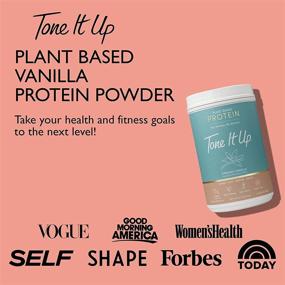 img 2 attached to Tone It Up Organic Plant Based Protein Powder for Women - Sugar-Free, Gluten-Free, Dairy-Free, and Kosher - 15g of Pea Protein