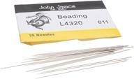 🧵 silver beading needles by john james, the beadsmith logo