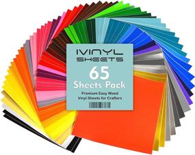 img 4 attached to 🎨 iVinyl - 65 Adhesive Vinyl Sheets 12x12 Self Adhesive Backed Vinyl Sheets - Glossy & Matt Assorted Colors for Cricut, Craft Cutters, Silhouette Cameo & Crafting Machines