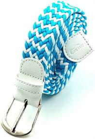 img 4 attached to COOL LACE Braided Genuine Leather Men's Accessories for Belts