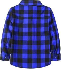 img 3 attached to 👕 Plaid Button Down Shirt for Men by Betusline Boys