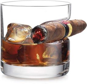 img 3 attached to 🥃 Godinger Cigar Whiskey Glass - Whiskey Glasses with Indented Cigar Rest, Ideal Gifts for Men and Cigar Enthusiasts