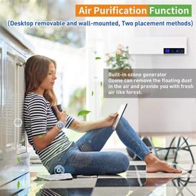 img 3 attached to 🌬️ Advanced Air Purifier Deodorizer: Double Function, Digital Display, 4 Modes. Remove Odor, Oil Smoke & Refresh Air in Bathroom, Bedroom, Kitchen & Closets.