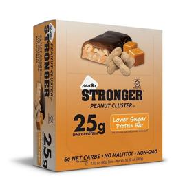 img 2 attached to 🥜 Nugo Stronger Peanut Cluster, High in Whey Protein (23g), Rich in Fiber (10g), Gluten-Free, Pack of 12