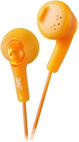 img 4 attached to Vibrant Orange JVC HAF160D Gumy Ear Bud Headphone: A Bold Audio Experience!