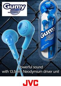 img 1 attached to Vibrant Orange JVC HAF160D Gumy Ear Bud Headphone: A Bold Audio Experience!