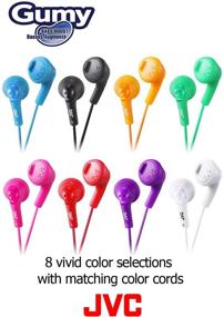 img 2 attached to Vibrant Orange JVC HAF160D Gumy Ear Bud Headphone: A Bold Audio Experience!