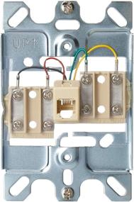 img 3 attached to Leviton C0256-SS Телефонная стеновая пластина для телефона - Поверхностный монтажный гнездовой разъем для легкой связи.