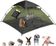 🐱 outingpet portable cat tent outdoor playpen: pop up cat enclosure with sunshade, anti-uv, and outside habitat design - perfect play tents for cats and small animals! logo