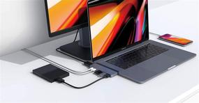 img 2 attached to 🔌 HyperDrive USB C Hub: 7in2 Dual Hub Adapter for MacBook Pro Air 13", 15", 16" & iPad Pro