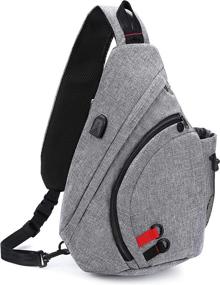 img 4 attached to AmHoo Backpack Crossbody Shoudler Daypack Outdoor Recreation for Camping & Hiking