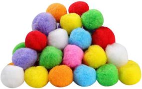 img 3 attached to 🎨 100 Pack of Assorted 1.5 Inch Pom Poms for Creative Crafts Decorations - Various Colors, Ideal for DIY Projects