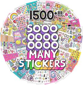 img 4 attached to 🦄 Just My Style 1500+ Sticker Book for Kids by Horizon Group USA - Positivity Quotes, Sweet Treats, VSCO Girl, Unicorns & More! 43 Pages of Absolute Fun