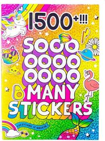 img 3 attached to 🦄 Just My Style 1500+ Sticker Book for Kids by Horizon Group USA - Positivity Quotes, Sweet Treats, VSCO Girl, Unicorns & More! 43 Pages of Absolute Fun