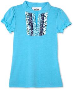 img 1 attached to Amy Byer Little Sleeve Ruffle Girls' Clothing for Tops, Tees & Blouses