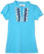amy byer little sleeve ruffle girls' clothing for tops, tees & blouses logo