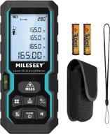 📏 mileseey by rockseed laser distance measure: accurate 165 feet measurement with electronic level control, bubble levels, lcd display, and pythagorean mode for distance, area, and volume calculation logo