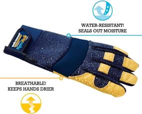 img 2 attached to 💧 Water-Resistant HydraHyde Gloves by Wells Lamont 3207L