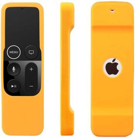 img 3 attached to 📱 Pinowu Silicone Remote Sleeve Case: Lightweight, Shockproof Skin for Apple TV 4K Siri Remote Control (2pcs:Orange and Turquoise)