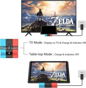img 1 attached to 🎮 Nintendo Switch Docking Station: Official Switch TV Dock Charger with 4K HDMI & Type C USB 3.0 Port Adapter for Portable Stand Converter and Travel Base Charging Stand