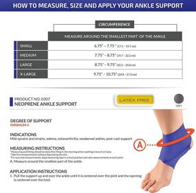 img 3 attached to Quality Neoprene Medium Ankle 🩹 Support Brace - Suitable for OTC Use