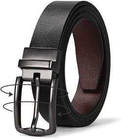 img 4 attached to JASGOOD Women Leather Reversible Belt: Stylish and Innovative Ladies Belt for Jeans with Rotated Buckle