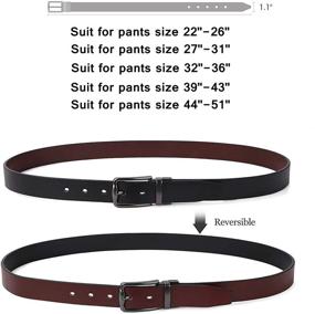 img 2 attached to JASGOOD Women Leather Reversible Belt: Stylish and Innovative Ladies Belt for Jeans with Rotated Buckle