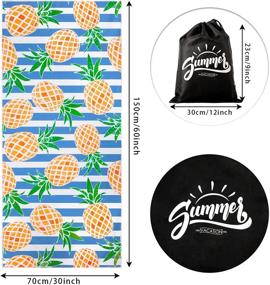 img 3 attached to Stripes Pineapple Microfiber Outdoor Personalized